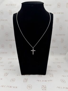Cross Pendant CZ Necklace